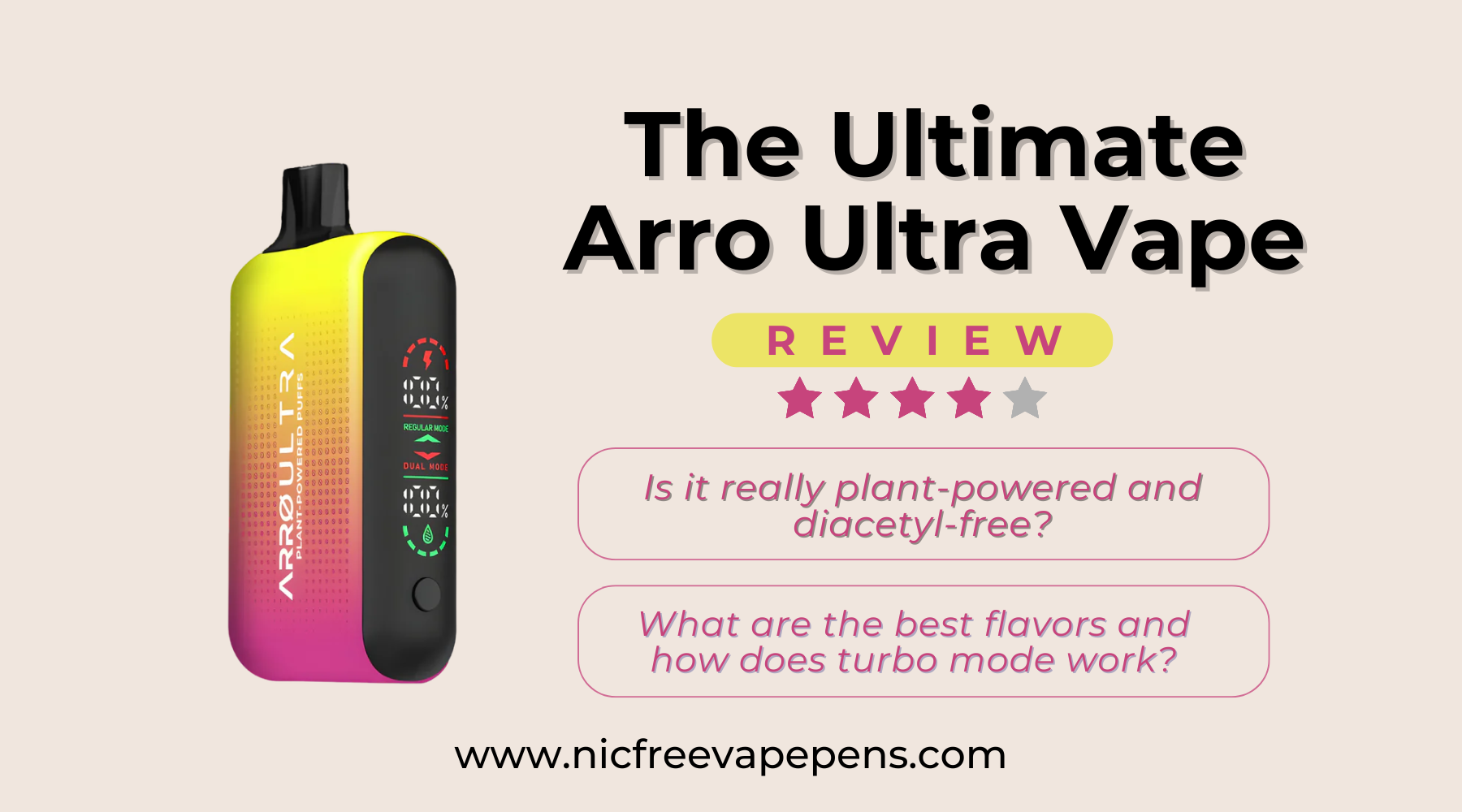 ARRO Ultra Vape Review: Plant-Powered and Diacetyl-Free? ARRO Ultra Vape Review: Plant-Powered and Diacetyl-Free?