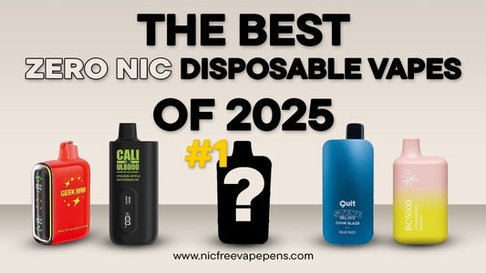 The 5 Best Zero Nicotine Disposable Vapes in 2025