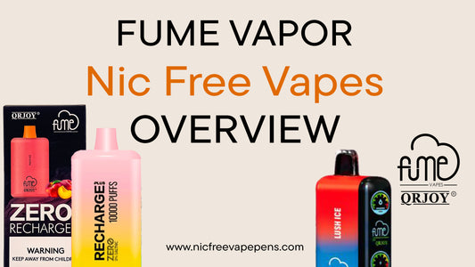 Best zero nic Fume vapes: Fume Recharge, Fume Recharge Plus, and Fume Prime