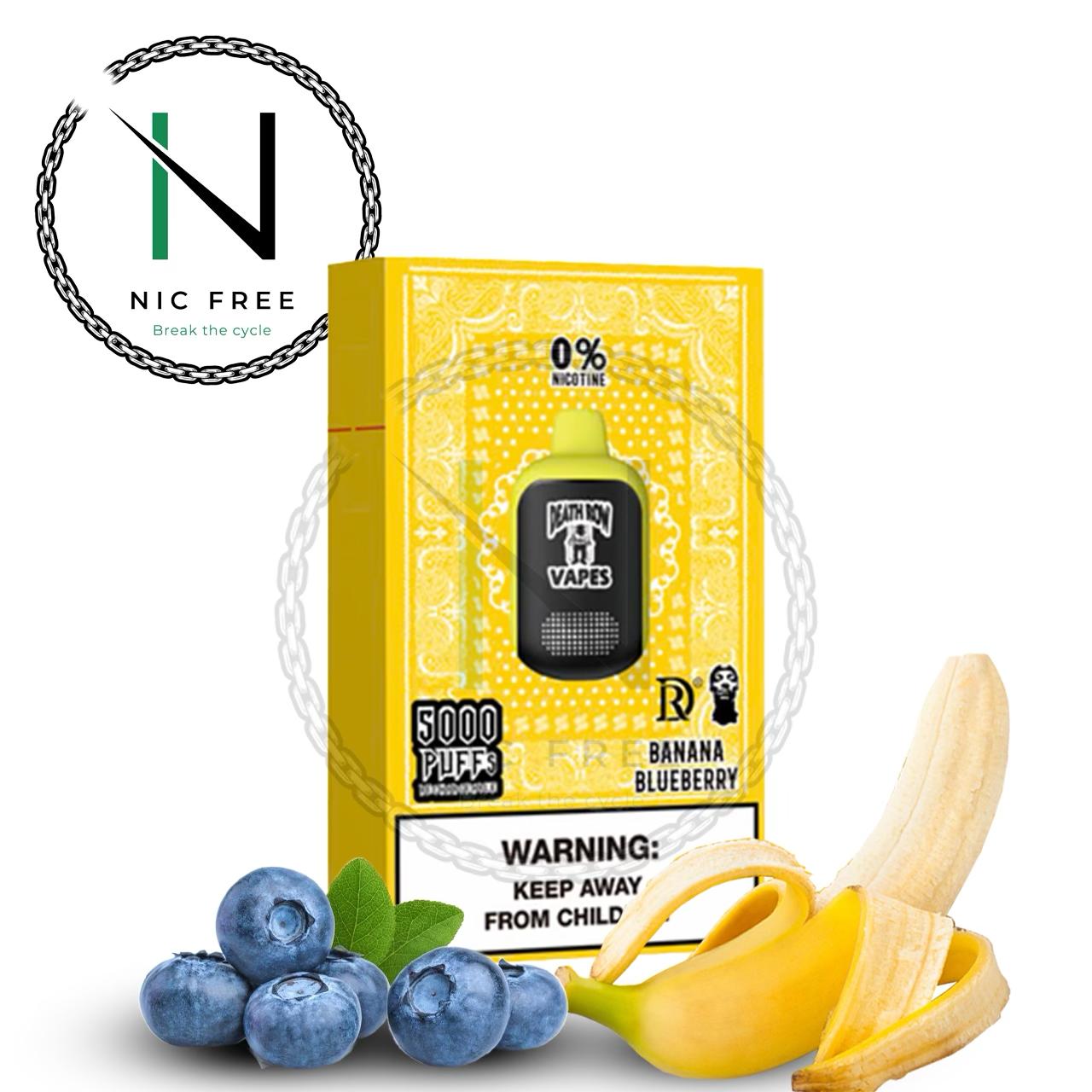 Death Row Vapes QR5000 Zero Nicotine Disposable E-Cigarette