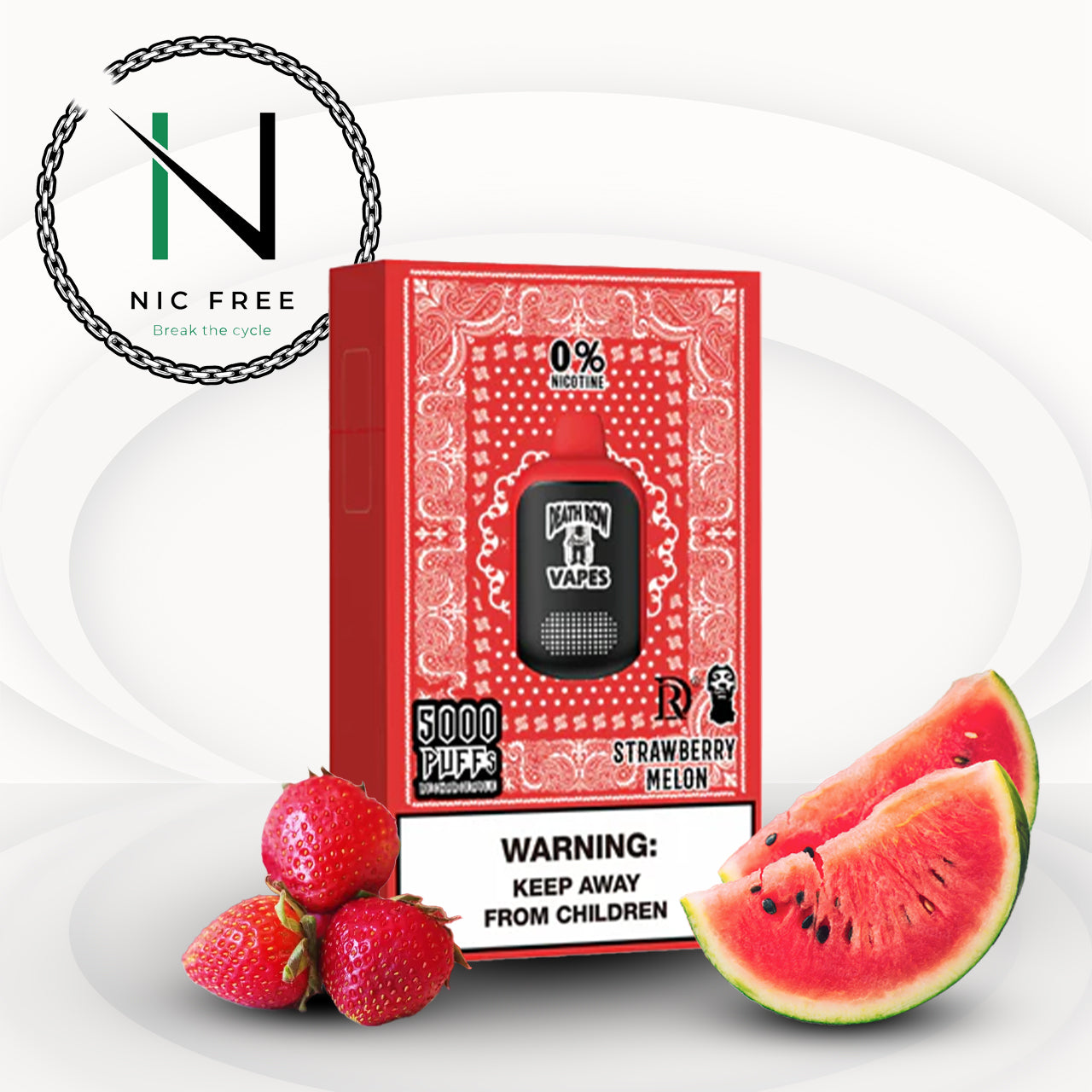 Death Row Vapes 5000 Puff Nicotine Free E-Cig Death Row Vapes 5000 Puff Nicotine Free E-Cig
