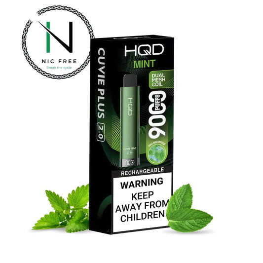 HQD Cuvie Plus 2.0 ZERO Nicotine Disposable Vape Pen