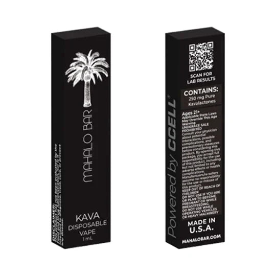 Kava Disposable Vape - 750mg Kavalactones - USA-Made Kava Disposable Vape - 750mg Kavalactones - USA-Made
