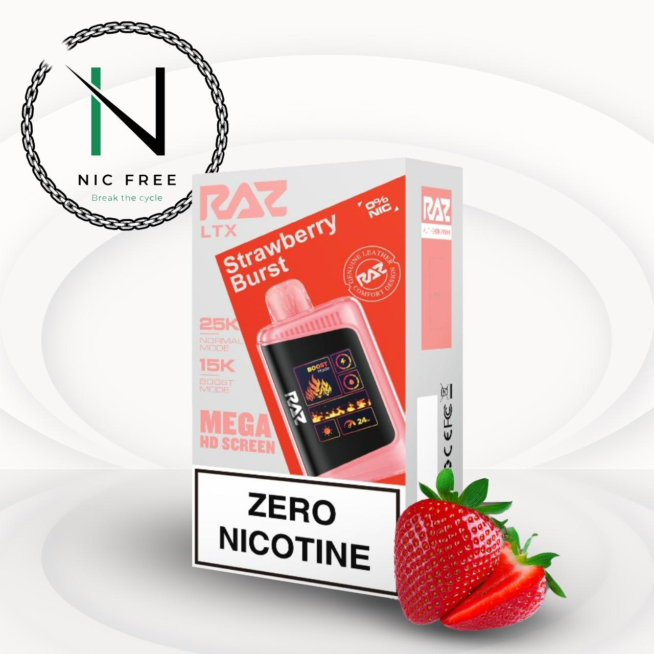RAZ LTX Zero Nicotine Disposable Vape - 25,000 Puffs RAZ LTX Zero Nicotine Disposable Vape - 25,000 Puffs