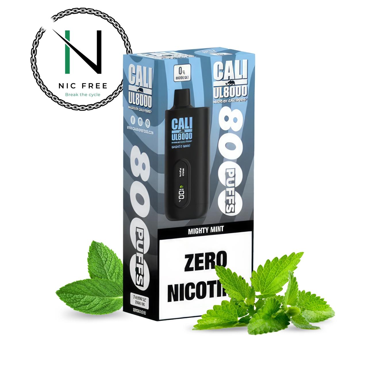 Cali UL8000 Zero Nicotine Disposable Vape