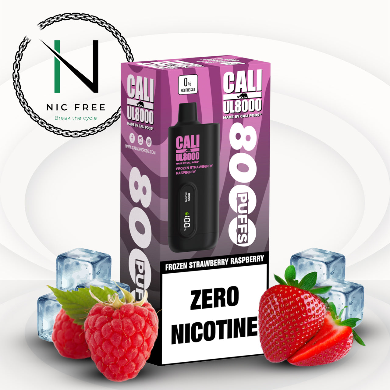 Cali UL8000 Zero Nicotine Disposable Vape