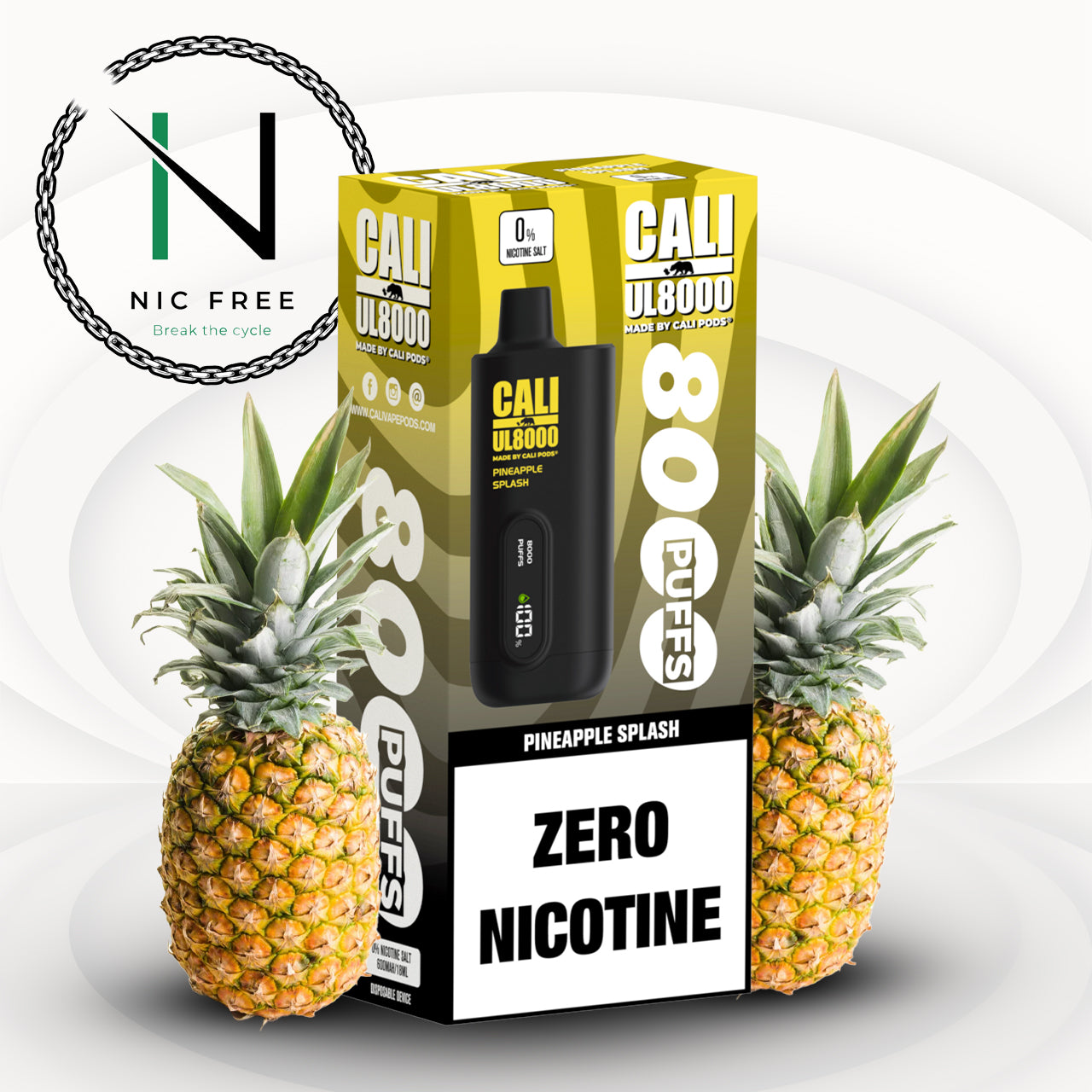 Cali UL8000 Zero Nicotine Disposable Vape
