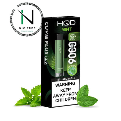 HQD Cuvie Plus 2.0 ZERO Nicotine Disposable Vape HQD Cuvie Plus 2.0 ZERO Nicotine Disposable Vape