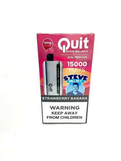 Steve Will Do It 0 nicotine disposable vape Strawberry Banana flavor in package