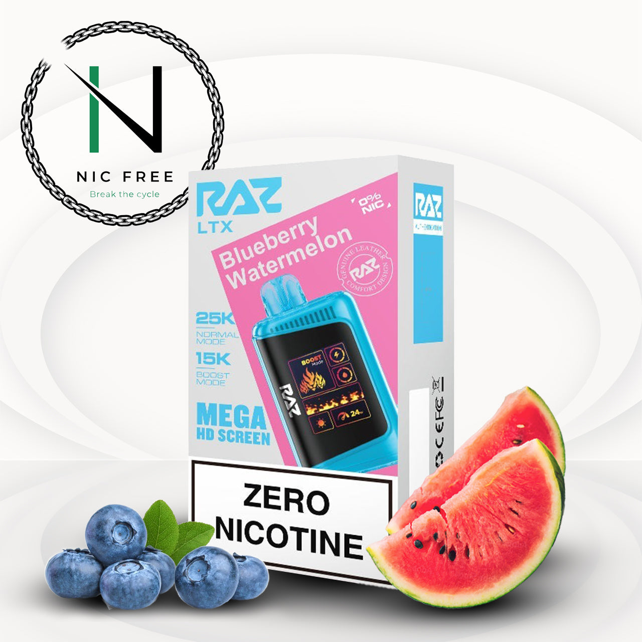 RAZ LTX Zero Nicotine Vape - 25k