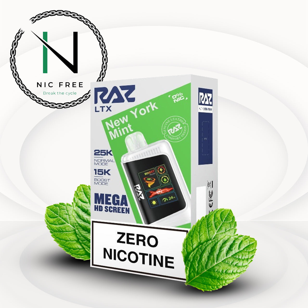 RAZ LTX Zero Nicotine Vape - 25k