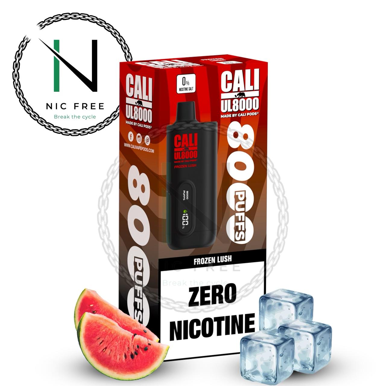 Cali UL8000 Zero Nicotine Disposable Vape